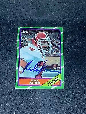 Mike Kenn 1986 Topps #366 Atlanta Falcons Michigan Auto Autographed Signed Card • $3.95