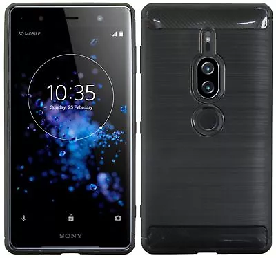 $14.07 • Buy Gel Silicone Protector Case Bumper Carbon For Sony Xperia XZ2 Premium @ COFI
