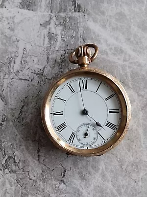 Swiss Cuivre Antique 18ct Gold Pocket Watch - Working • £800