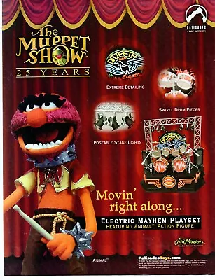 2002 PALISADES Action Figures Toy PRINT AD WALL ART - THE MUPPET SHOW - ANIMAL • $13.64