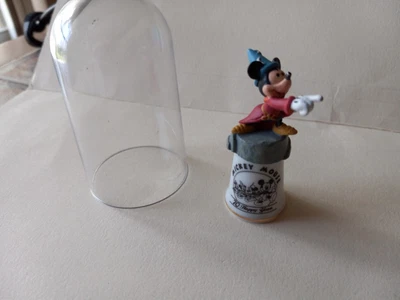 $8.75 • Buy Disney Mickey Mouse 70 Happy Years Porcelain Thimble Vintage