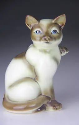 Vintage Japan Nippon Yoko Boeki Ceramic Siamese Cat Figurine • $24.99