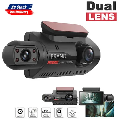 $31.99 • Buy 1080P Dual Dash Cam Uber Car 3  IR Night Vision Video Recorder Camera G Sensor