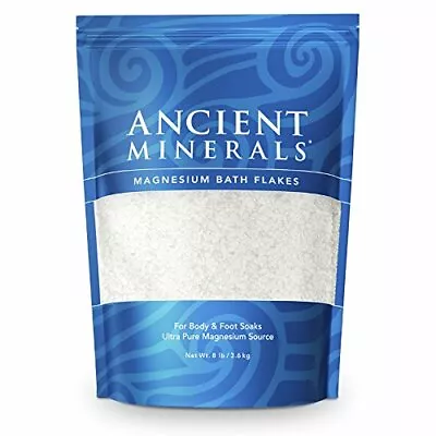 Ancient Minerals Magnesium Bath Flakes Of Pure Genuine  Assorted Sizes  • $18.42