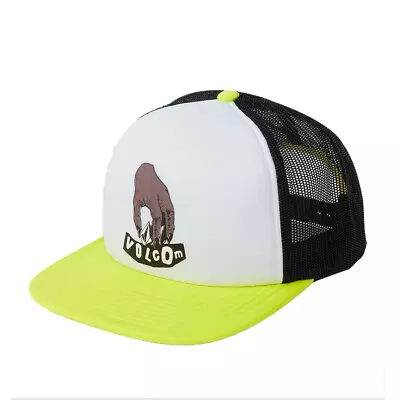 Volcom  High Ten Cheese  Snapback Trucker Hat (Limeade) 5-Panel Cap • $26.99