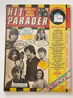  HIT PARADER Magazine  The Beatles  Jeff Beck The Monkees July 1967 • $6.99