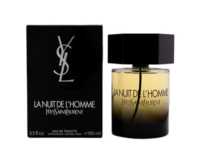 La Nuit De L'homme By Yves Saint Laurent YSL Cologne Men 3.3 3.4 Oz New In Box • $71.25