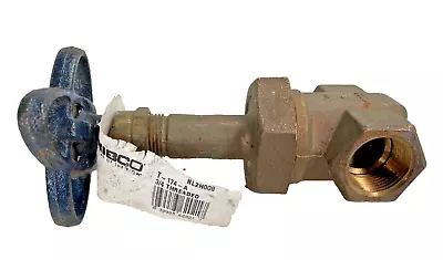 NIBCO T-174-A Bronze Gate Valve 3/4  NPT Thread Ends Class 300 Union Bonnet • $88.95