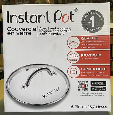 Instant Pot Tempered Glass Lid For 6 Quart Pot  614-0502-31 NEW-OPEN BOX! • $9.99