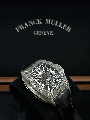 FRANCK MULLER Conquistador Grand Prix Titanium 8900 SC J Box Warranty • £5500