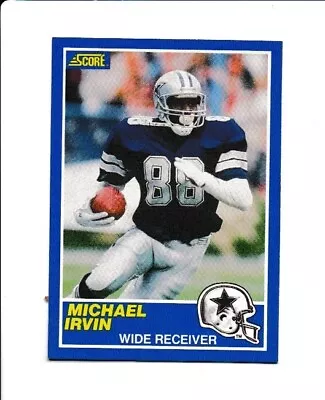 1989 Score - #18 Michael Irvin (RC) • $10