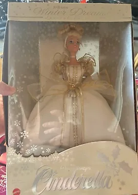 $18 • Buy Winter Dreams Walt Disney Cinderella Barbie Doll 1997 NRFB 18505 New Vintage