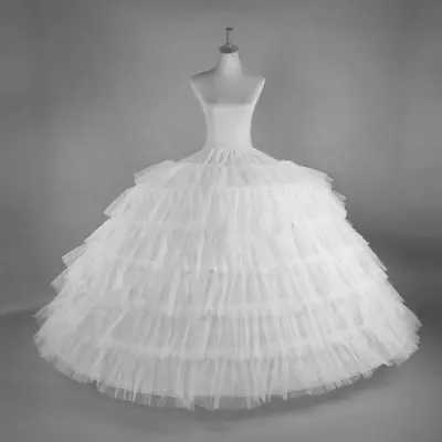 White Many Styles Bridal Wedding Petticoat Hoop Crinoline Prom Underskirt Slip • $22.69