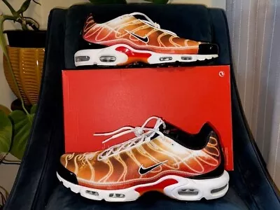 NEW NIKE AIR MAX PLUS OG Running Shoes Sz 15 DZ3531 600 Light Photography Red • $99.99