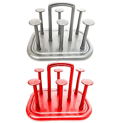 Draining Drying Stand Rack Holder Plastic Glass Organizer Hanger Storage Cup Mug • £7.98