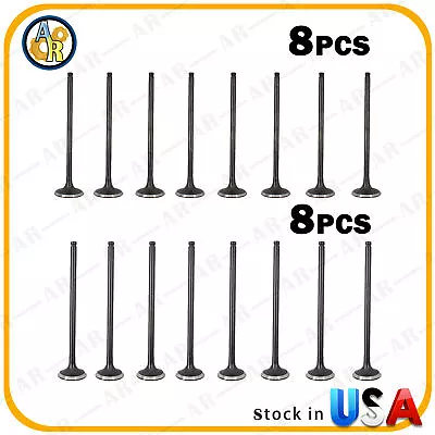 16pcs Intake & Exhaust Valves Kit For 1996-2005 Honda Civic D17A2 D17A6 D16Z6 • $42.02