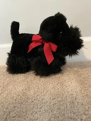 Martha Stewart Black Scottie Scottish Terrier Puppy Dog 11  Stuffed Plush  • $20