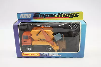Matchbox Super Kings K28 Bedford Skip Truck Diecast Boxed Retro Model Toys • £0.99