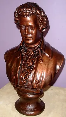 18  Large Bust Of Mozart Music Sculpture Statue Art • $103.99