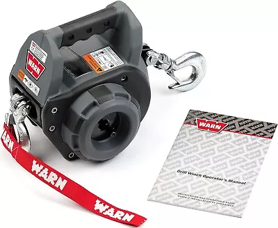 WARN 101570 Handheld Portable Drill Winch With 40 Foot Steel Wire Rope: 750 Lb • $190