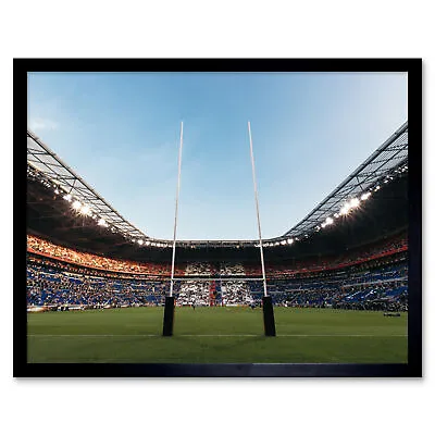 £24.99 • Buy Serer Rugby Goal Posts World Cup Stadium Sport Photo Wall Art Print Framed 12x16