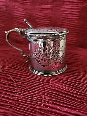 Mappin & Webb  Silver Plate Mustard Pot With Clear  Liner • $7.45