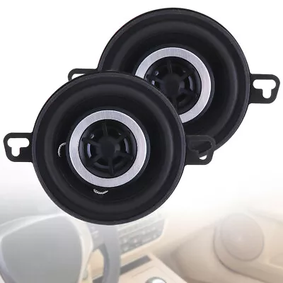 2pcs Car Coaxial Speakers 200W Stereo Full Frequency Audio Subwoofer 3.5 Inch AU • $29.48