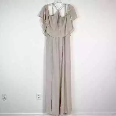 Show Me Your Mumu NWOT Rebecca Ruffle Maxi Dress Show Me The Ring Crisp Size XL • $24.99