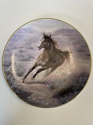 Vintage Limited Edition 1989 MUSTANG Horse Collectors Plate Perillo #469C Purple • $9.99