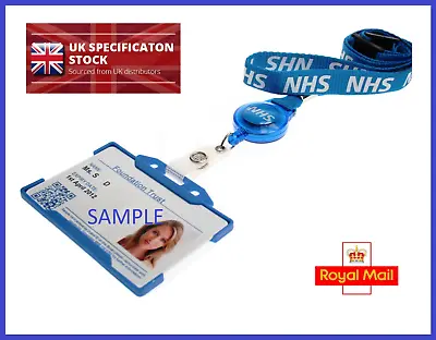 £4.95 • Buy NHS Lanyard With Metal Clip OR Integrated Badge Reel + ID Card Holder SELECT SET