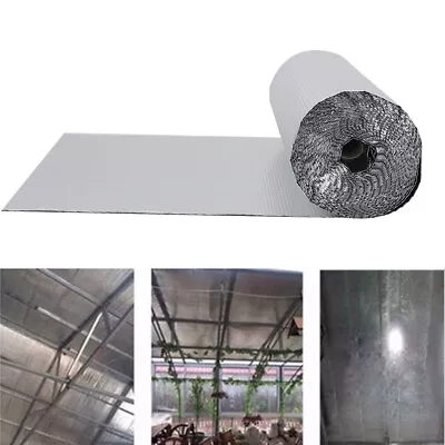 Double Insulation Bubble Foil Floor Wall Caravan Shed Loft Roof Shed Wrap Roll • £10.94