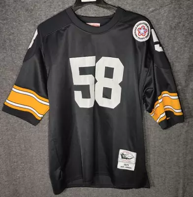 Mitchell & Ness Throwback Pittsburgh Steelers Jersey Size 54 Jack Lambert #58 • $74.95