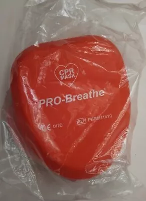 Cpr Mask Pro-breathe Pbrm11410 Rescue Face Mask Resuscitator Hard Case #2606 • £9.99