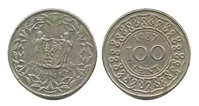40 Coin Lot: 1987 SURINAME 100 CENTS KM23(VF-F)  • $100