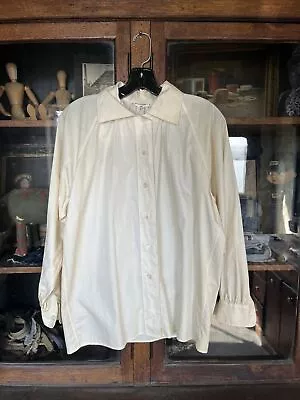 Vintage Saint Laurent Rive Gauche Shirt Paris Designer 1970’s Cotton Size 34 • $10.50