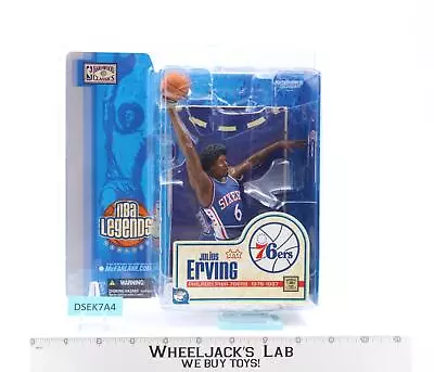 Julius Erving Philadelphia 76ers 1976-1987 NBA Legends 2005 McFarlane NEW SEALED • $32.65