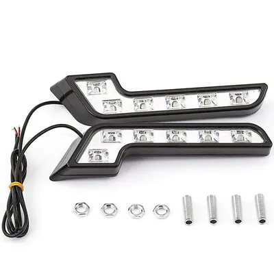 LED Fog Light Driving Bumper Lamp White Fit For Car Front Grille Mount 4.8W 2Pcs • $13.40