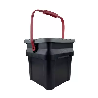 Heavy Duty Plastic Bucket Tote – Hyper Tough 5 Gallon – Black Resin Storage • $14.75