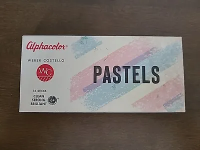 Vintage Weber Costello Alphacolor Pastels 12 Sticks • $6.99