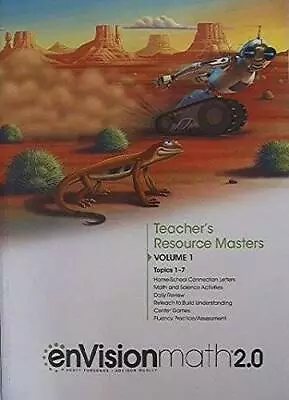 EnVision Math 20 Teachers Resource Masters Grade 4 Volume 1 Topics  - GOOD • $10.83
