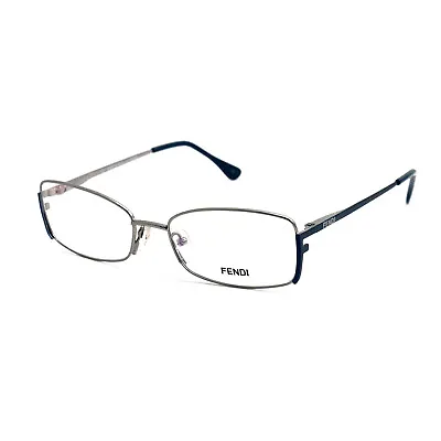 Fendi Eyeglasses Womens Nickel Frames Rectangle 52 16 135 F960 030 • $29.95