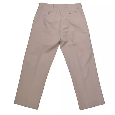 Footjoy Golf Mens Pants 34x30 Beige Flat Front Stretch • $19.99