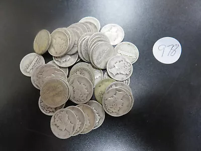 $5.00 Face Value 90% Silver Mercury Dimes • $0.99