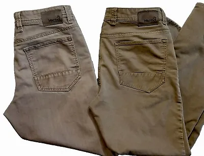 Marmot Men's Hiking Jeans Casual Pants 5 Pocket Size 34 Lot Of 2 🥾Stretch • $45