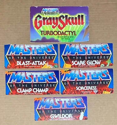 Vintage He-Man Masters Of The Universe MOTU Card Back Lot Scare Glow Turbodactyl • $75
