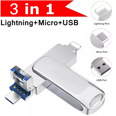 2TB Portable OTG USB 3.0 Flash Drive Memory Photo Stick For IPhone Android IPad • £15.59