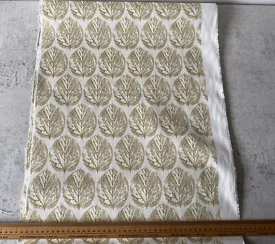 Remnant Of Warwick Fabrics Thackeray 100% Cotton Furnishing Fabric In Autumn • £5