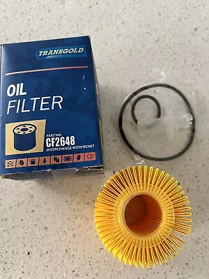 Transgold Cartridge Oil Filter R2648P CF2648  Fits Toyota Aurion/Camry/Kluger 20 • $15