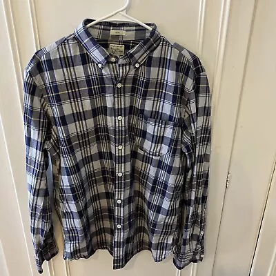 Indian Madras Woven For J Crew  Boys Shirt L  • $12.99