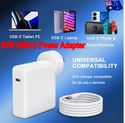 87W USB-C Power Adapter Charger Type-C Cord For Apple Macbook Air Pro Laptop AU • $27.99